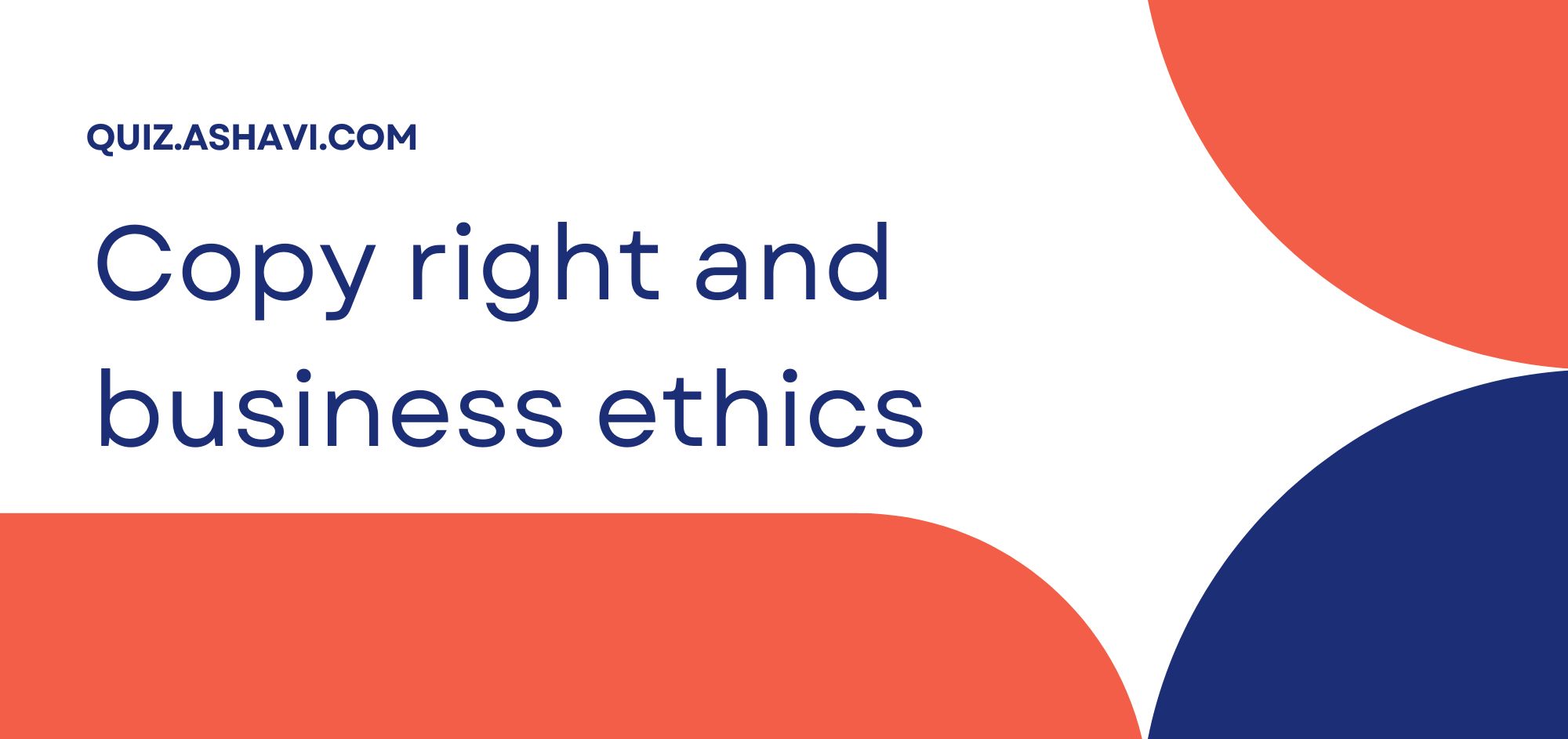 Copy right and business ethics
